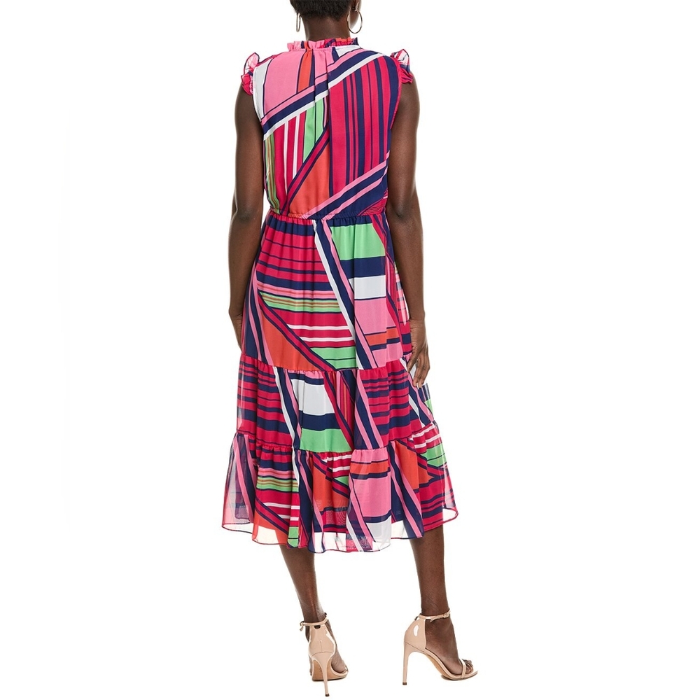 NWT Julia Jordan Vibrant Multicolor Midi Dress Size 16 - Picture 3 of 16